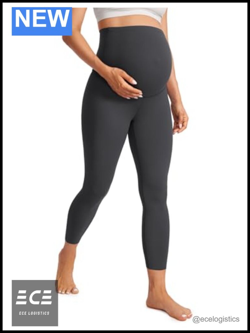 CRZ YOGA Maternity Capris 23" Butterluxe Ultra Stretchy Yoga Lounge